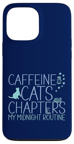 Coffein Cats & Chapters My Midnight Routine Night Cat Owl Hülle für iPhone 13 Pro Max Coffein Cats & Chapters My Midnight Routine Night Cat Owl Hülle für iPhone 13 Pro Max von FRESAN Cozy Bookworm Cat Owner Coffee Book Lovers