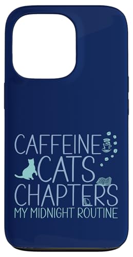 Coffein Cats & Chapters My Midnight Routine Night Cat Owl Hülle für iPhone 13 Pro Coffein Cats & Chapters My Midnight Routine Night Cat Owl Hülle für iPhone 13 Pro von FRESAN Cozy Bookworm Cat Owner Coffee Book Lovers
