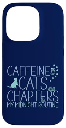 Coffein Cats & Chapters My Midnight Routine Night Cat Owl Hülle für iPhone 14 Pro Coffein Cats & Chapters My Midnight Routine Night Cat Owl Hülle für iPhone 14 Pro von FRESAN Cozy Bookworm Cat Owner Coffee Book Lovers