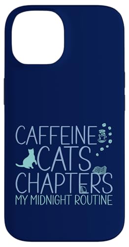 Coffein Cats & Chapters My Midnight Routine Night Cat Owl Hülle für iPhone 14 Coffein Cats & Chapters My Midnight Routine Night Cat Owl Hülle für iPhone 14 von FRESAN Cozy Bookworm Cat Owner Coffee Book Lovers