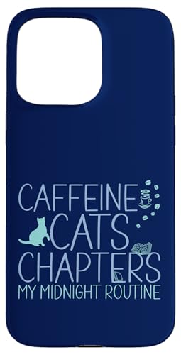 Coffein Cats & Chapters My Midnight Routine Night Cat Owl Hülle für iPhone 15 Pro Max Coffein Cats & Chapters My Midnight Routine Night Cat Owl Hülle für iPhone 15 Pro Max von FRESAN Cozy Bookworm Cat Owner Coffee Book Lovers