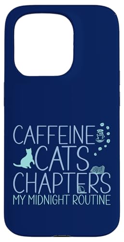 Coffein Cats & Chapters My Midnight Routine Night Cat Owl Hülle für iPhone 15 Pro Coffein Cats & Chapters My Midnight Routine Night Cat Owl Hülle für iPhone 15 Pro von FRESAN Cozy Bookworm Cat Owner Coffee Book Lovers