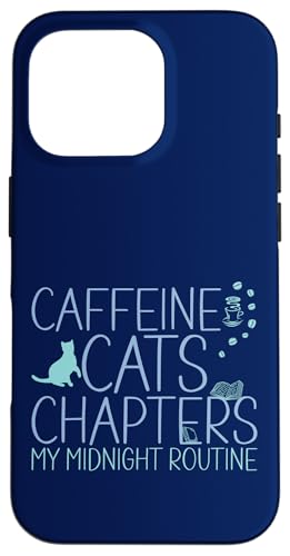 Coffein Cats & Chapters My Midnight Routine Night Cat Owl Hülle für iPhone 16 Pro Coffein Cats & Chapters My Midnight Routine Night Cat Owl Hülle für iPhone 16 Pro von FRESAN Cozy Bookworm Cat Owner Coffee Book Lovers