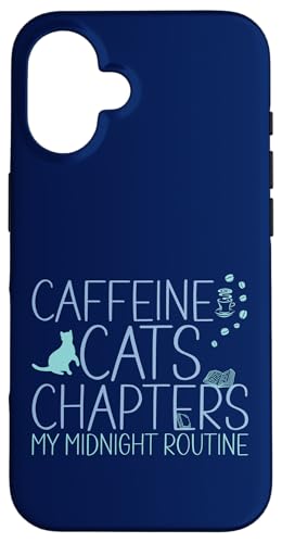 Coffein Cats & Chapters My Midnight Routine Night Cat Owl Hülle für iPhone 16 Coffein Cats & Chapters My Midnight Routine Night Cat Owl Hülle für iPhone 16 von FRESAN Cozy Bookworm Cat Owner Coffee Book Lovers