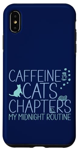 Coffein Cats & Chapters My Midnight Routine Night Cat Owl Hülle für iPhone XS Max Coffein Cats & Chapters My Midnight Routine Night Cat Owl Hülle für iPhone XS Max von FRESAN Cozy Bookworm Cat Owner Coffee Book Lovers