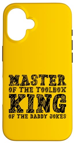 Master of the Toolbox King of the Daddy Witze Funny Tool Dad Hülle für iPhone 16 von FRESAN Dad Fixing Force Fun Handyman Father’s Day