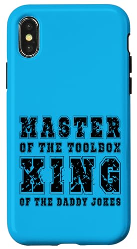 Master of the Toolbox King of the Daddy Witze Funny Tool Dad Hülle für iPhone X/XS von FRESAN Dad Fixing Force Fun Handyman Father’s Day
