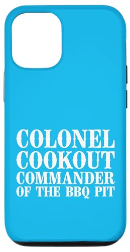 Colonel Cookout, Kommandant von The BBQ Pit, Barbecue Smoker Hülle für iPhone 12/12 Pro von FRESAN Funny Grill Master Dad BBQ Father's Day