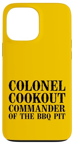 Colonel Cookout, Kommandant von The BBQ Pit, Barbecue Smoker Hülle für iPhone 13 Pro Max Colonel Cookout, Kommandant von The BBQ Pit, Barbecue Smoker Hülle für iPhone 13 Pro Max von FRESAN Funny Grill Master Dad BBQ Father's Day