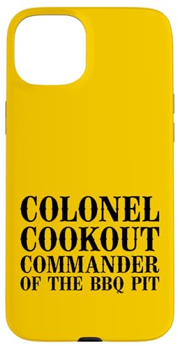 Colonel Cookout, Kommandant von The BBQ Pit, Barbecue Smoker Hülle für iPhone 15 Plus Colonel Cookout, Kommandant von The BBQ Pit, Barbecue Smoker Hülle für iPhone 15 Plus von FRESAN Funny Grill Master Dad BBQ Father's Day