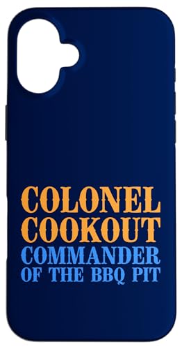 Colonel Cookout, Kommandant von The BBQ Pit, Barbecue Smoker Hülle für iPhone 16 Plus Colonel Cookout, Kommandant von The BBQ Pit, Barbecue Smoker Hülle für iPhone 16 Plus von FRESAN Funny Grill Master Dad BBQ Father's Day