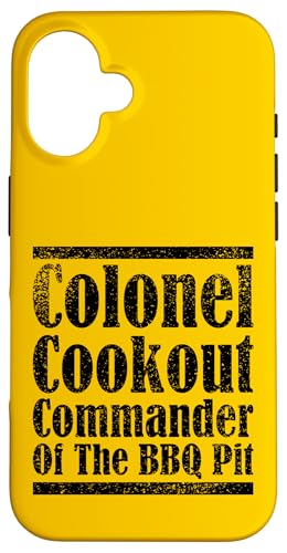 Colonel Cookout, Kommandant von The BBQ Pit, Barbecue Smoker Hülle für iPhone 16 Colonel Cookout, Kommandant von The BBQ Pit, Barbecue Smoker Hülle für iPhone 16 von FRESAN Funny Grill Master Dad BBQ Father's Day