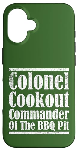 Colonel Cookout, Kommandant von The BBQ Pit, Barbecue Smoker Hülle für iPhone 16 Colonel Cookout, Kommandant von The BBQ Pit, Barbecue Smoker Hülle für iPhone 16 von FRESAN Funny Grill Master Dad BBQ Father's Day