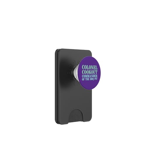 Colonel Cookout, Kommandant von The BBQ Pit, Barbecue Smoker PopSockets PopWallet für MagSafe Colonel Cookout, Kommandant von The BBQ Pit, Barbecue Smoker PopSockets PopWallet für MagSafe von FRESAN Funny Grill Master Dad BBQ Father's Day