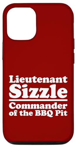 Lieutenant Sizzle, Kommandant des BBQ Pit Grill, Meat Daddy Hülle für iPhone 12/12 Pro von FRESAN Funny Grilling Master Dad BBQ Father's Day