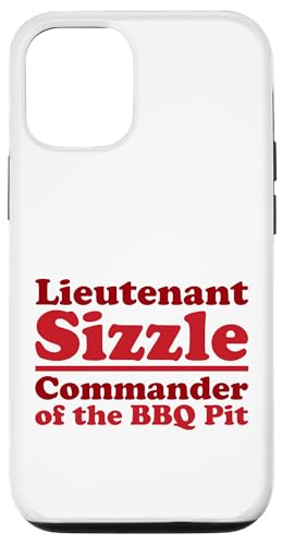 Lieutenant Sizzle, Kommandant des BBQ Pit Grill, Meat Daddy Hülle für iPhone 12/12 Pro von FRESAN Funny Grilling Master Dad BBQ Father's Day