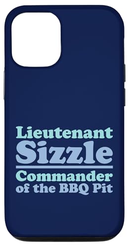 Lieutenant Sizzle, Kommandant des BBQ Pit Grill, Meat Daddy Hülle für iPhone 12/12 Pro von FRESAN Funny Grilling Master Dad BBQ Father's Day