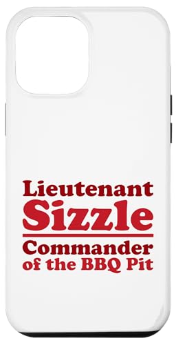 Lieutenant Sizzle, Kommandant des BBQ Pit Grill, Meat Daddy Hülle für iPhone 12 Pro Max von FRESAN Funny Grilling Master Dad BBQ Father's Day