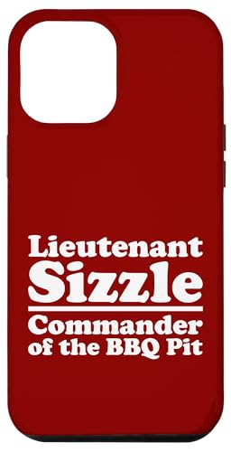 Lieutenant Sizzle, Kommandant des BBQ Pit Grill, Meat Daddy Hülle für iPhone 12 Pro Max von FRESAN Funny Grilling Master Dad BBQ Father's Day
