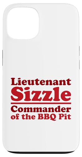 Lieutenant Sizzle, Kommandant des BBQ Pit Grill, Meat Daddy Hülle für iPhone 13 von FRESAN Funny Grilling Master Dad BBQ Father's Day