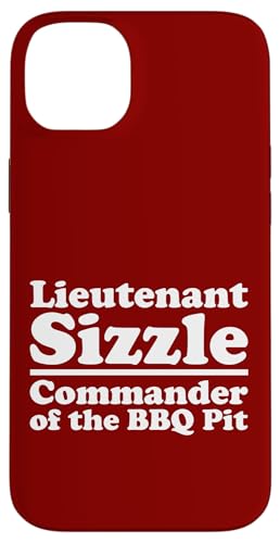 Lieutenant Sizzle, Kommandant des BBQ Pit Grill, Meat Daddy Hülle für iPhone 14 Plus von FRESAN Funny Grilling Master Dad BBQ Father's Day