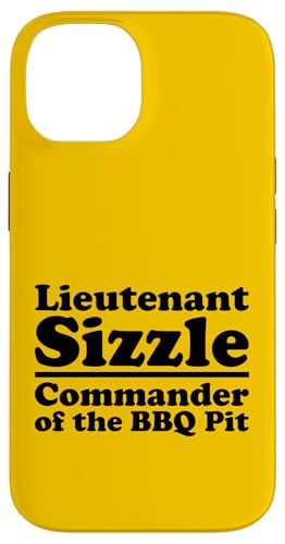 Lieutenant Sizzle, Kommandant des BBQ Pit Grill, Meat Daddy Hülle für iPhone 14 von FRESAN Funny Grilling Master Dad BBQ Father's Day