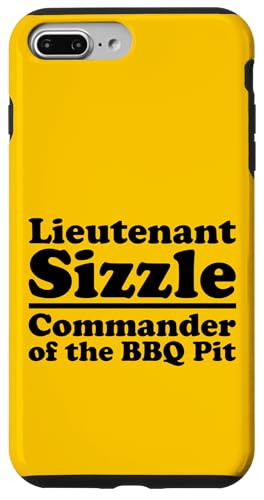 Lieutenant Sizzle, Kommandant des BBQ Pit Grill, Meat Daddy Hülle für iPhone 7 Plus/8 Plus von FRESAN Funny Grilling Master Dad BBQ Father's Day