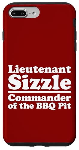 Lieutenant Sizzle, Kommandant des BBQ Pit Grill, Meat Daddy Hülle für iPhone 7 Plus/8 Plus von FRESAN Funny Grilling Master Dad BBQ Father's Day