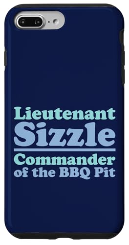 Lieutenant Sizzle, Kommandant des BBQ Pit Grill, Meat Daddy Hülle für iPhone 7 Plus/8 Plus von FRESAN Funny Grilling Master Dad BBQ Father's Day