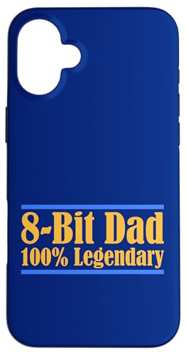 8-Bit Dad 100% Legendary Retro Gaming Videospiel Daddy Nerd Hülle für iPhone 16 Plus von FRESAN Legendary Player Funny Gamer Father’s Day