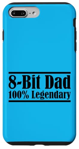 8-Bit Dad 100% Legendary Retro Gaming Videospiel Daddy Nerd Hülle für iPhone 7 Plus/8 Plus von FRESAN Legendary Player Funny Gamer Father’s Day
