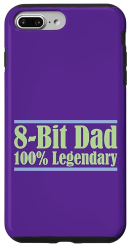 8-Bit Dad 100% Legendary Retro Gaming Videospiel Daddy Nerd Hülle für iPhone 7 Plus/8 Plus von FRESAN Legendary Player Funny Gamer Father’s Day