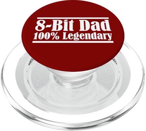 8-Bit Dad 100% Legendary Retro Gaming Videospiel Daddy Nerd PopSockets PopGrip für MagSafe 8-Bit Dad 100% Legendary Retro Gaming Videospiel Daddy Nerd PopSockets PopGrip für MagSafe von FRESAN Legendary Player Funny Gamer Father’s Day