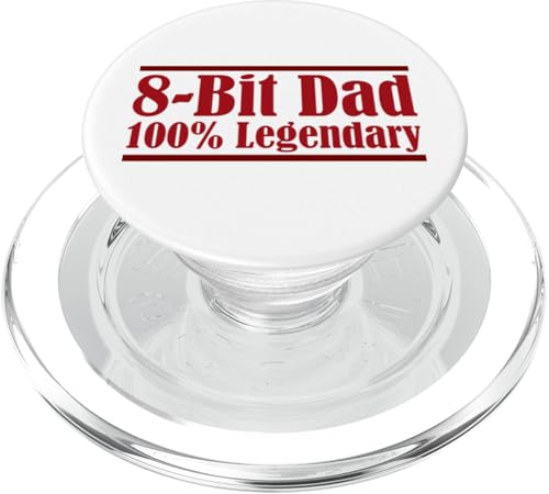8-Bit Dad 100% Legendary Retro Gaming Videospiel Daddy Nerd PopSockets PopGrip für MagSafe 8-Bit Dad 100% Legendary Retro Gaming Videospiel Daddy Nerd PopSockets PopGrip für MagSafe von FRESAN Legendary Player Funny Gamer Father’s Day