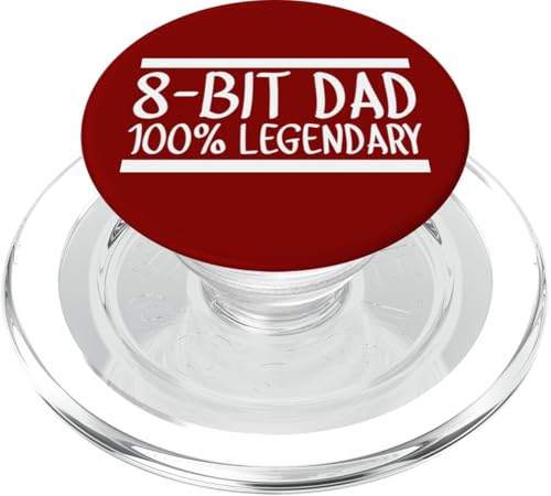 8-Bit Dad 100% Legendary Retro Gaming Videospiel Daddy Nerd PopSockets PopGrip für MagSafe 8-Bit Dad 100% Legendary Retro Gaming Videospiel Daddy Nerd PopSockets PopGrip für MagSafe von FRESAN Legendary Player Funny Gamer Father’s Day