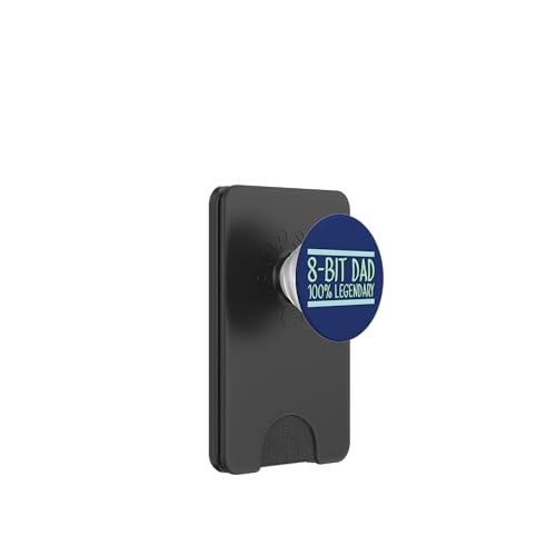 8-Bit Dad 100% Legendary Retro Gaming Videospiel Daddy Nerd PopSockets PopWallet für MagSafe von FRESAN Legendary Player Funny Gamer Father’s Day