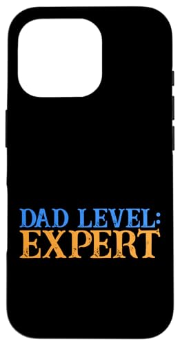 Dad Level: Erfahrener Retro-Videospieler Nerd Gaming Geek Daddy Hülle für iPhone 16 Pro von FRESAN Legendary Player Funny Gamer Father’s Day