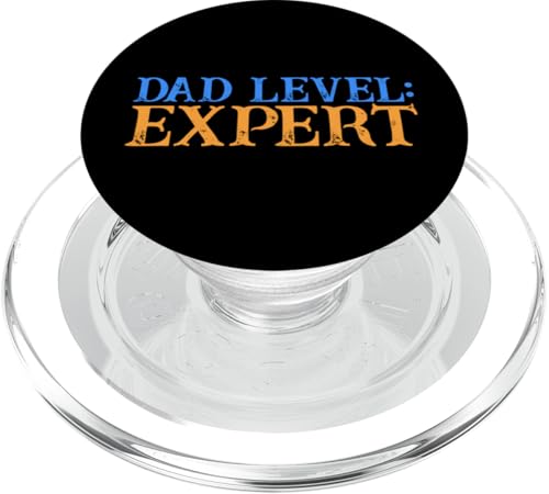 Dad Level: Erfahrener Retro-Videospieler Nerd Gaming Geek Daddy PopSockets PopGrip für MagSafe von FRESAN Legendary Player Funny Gamer Father’s Day