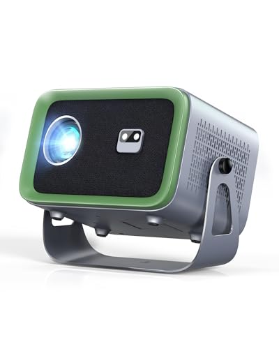 Projektor 4K Beamer, 360° Drehbarer Stand Video Beamer mit WiFi 6 und Bluetooth Smart Home Outdoor Projektor Projektor 4K Beamer, 360° Drehbarer Stand Video Beamer mit WiFi 6 und Bluetooth Smart Home Outdoor Projektor von FRESHDEW