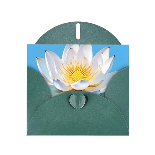 FRESQA Asiatisches Lotus-Muster, schicke und schillernde Grüße: Urlaubskarte, Dankeskarte, Freundschaft, Thinking Of You von FRESQA