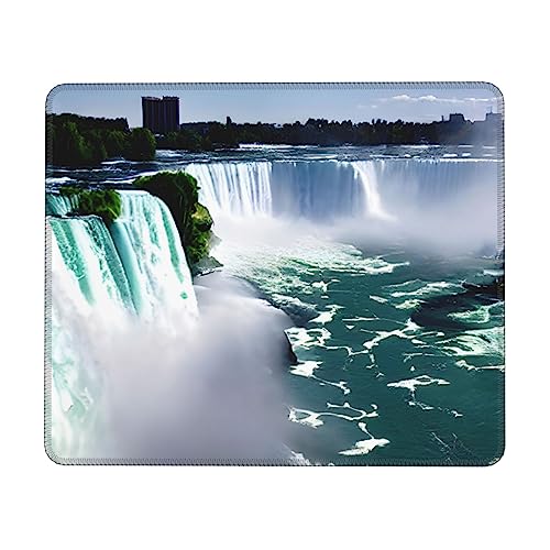 FRESQA Niagara Fall-Mauspad mit genähten Kanten und Gummiunterseite, für reibungslose Maussteuerung und punktgenaue Genauigkeit FRESQA Niagara Fall-Mauspad mit genähten Kanten und Gummiunterseite, für reibungslose Maussteuerung und punktgenaue Genauigkeit von FRESQA