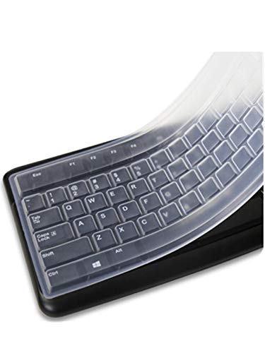 FRFJY Klare wasserdichte Anti-Staub-Silikon-Tastatur-Abdeckung Desktop-Computer-Tastatur Hautschutzfolie (1PCS) von FRFJY