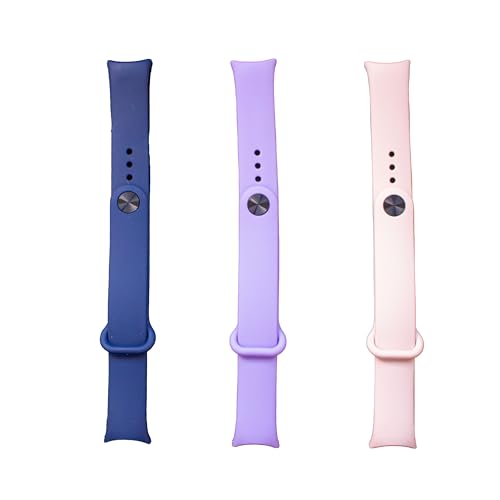 FRIENDLY LICENSE - 3er-Pack Smartband-Armbänder - Kompatibel mit Xiaomi Smartband 8 FR - Farben Blau, Lila und Rosa - Aus strapazierfähigem Silikon - für Handgelenke zwischen 10,2 und 11,9 cm FRIENDLY LICENSE - 3er-Pack Smartband-Armbänder - Kompatibel mit Xiaomi Smartband 8 FR - Farben Blau, Lila und Rosa - Aus strapazierfähigem Silikon - für Handgelenke zwischen 10,2 und 11,9 cm von FRIENDLY LICENSE