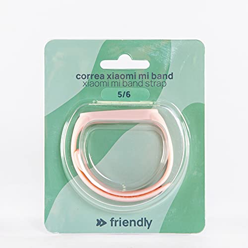 Friendly License - Mi Band Armband - Kompatibel mit Xiaomi und Amazfit - Hergestellt aus robustem Silikon - Rosa - Länge verstellbar 14-21,5 cm - Ersatzarmband von FRIENDLY LICENSE