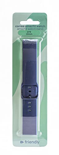 Friendly License - Smartwatch-Armband - Kompatibel mit Amazfit GTR 22 mm - Farbe Blau - Hergestellt aus robustem Silikon - für Handgelenke zwischen 13,5 und 20,5 cm - Verstellbares Zubehör Friendly License - Smartwatch-Armband - Kompatibel mit Amazfit GTR 22 mm - Farbe Blau - Hergestellt aus robustem Silikon - für Handgelenke zwischen 13,5 und 20,5 cm - Verstellbares Zubehör von FRIENDLY LICENSE
