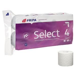 FRIPA Toilettenpapier Select 4-lagig, 8 Rollen von FRIPA