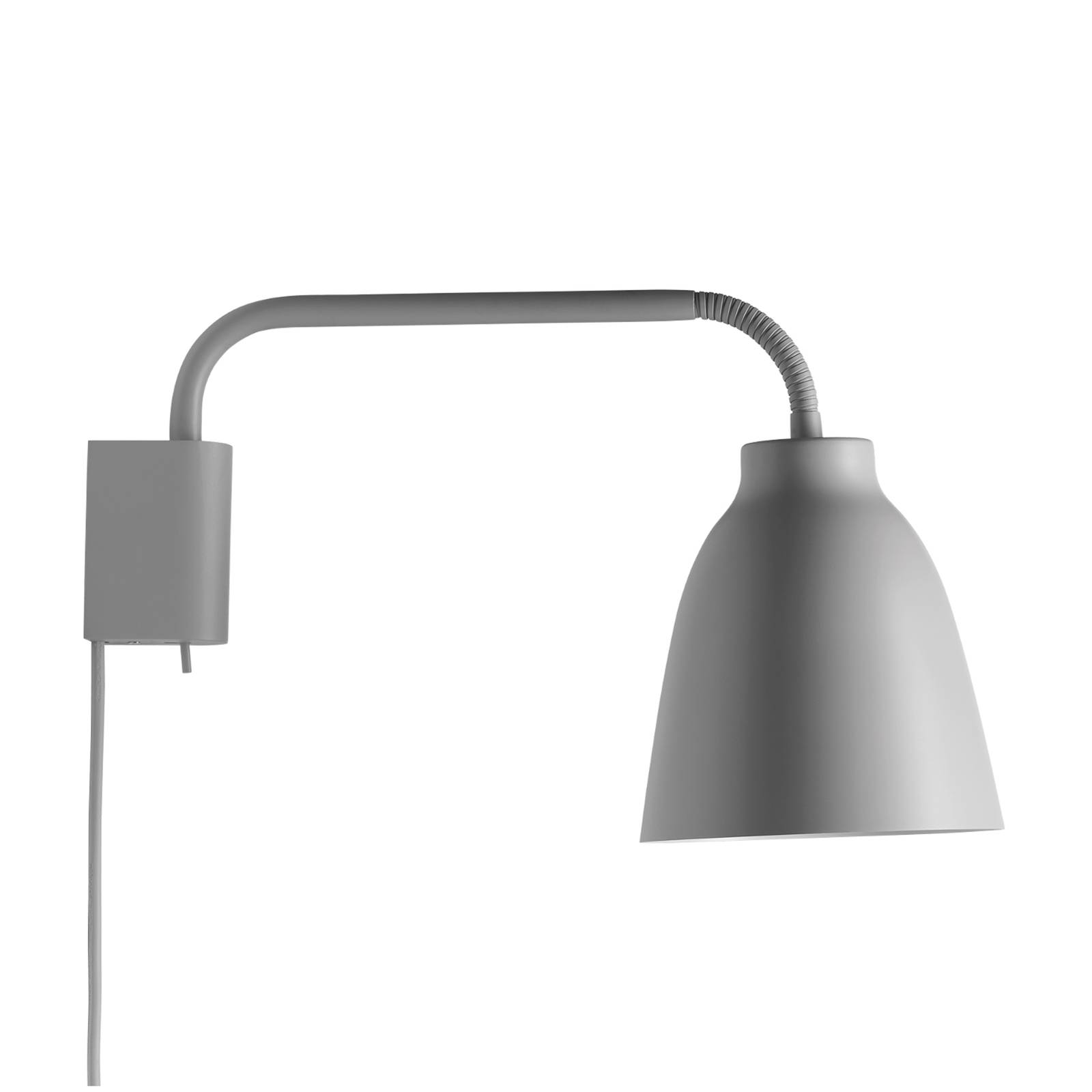 FRITZ HANSEN Caravaggio Wandlampe, grau von FRITZ HANSEN