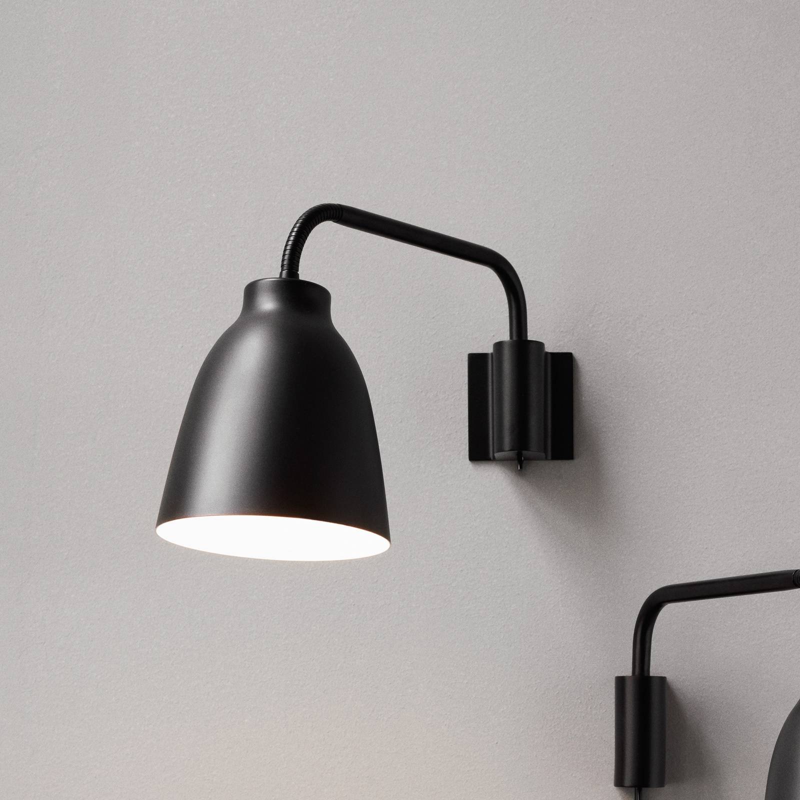 FRITZ HANSEN Caravaggio Wandlampe, schwarz FRITZ HANSEN Caravaggio Wandlampe, schwarz von FRITZ HANSEN