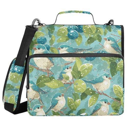 Ordner mit 3 Ringen, Spatzenvögel, Pflanzen, Organizer mit Schultergurt, Portfolio-Ordner für die Mittelschule Ordner mit 3 Ringen, Spatzenvögel, Pflanzen, Organizer mit Schultergurt, Portfolio-Ordner für die Mittelschule von FRODOTGV