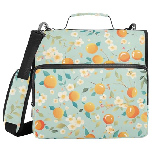 Ordner mit süßen gelben Früchten, 3 Ringe, 3,8 cm, mit Reißverschluss, mit Riemen, mehrere Taschen, Schulbedarf, Organizer für Büro, Schule Ordner mit süßen gelben Früchten, 3 Ringe, 3,8 cm, mit Reißverschluss, mit Riemen, mehrere Taschen, Schulbedarf, Organizer für Büro, Schule von FRODOTGV